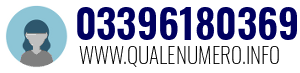 Numero di telefono 03396180369 03396180369