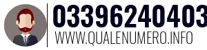 Numero di telefono 03396240403 03396240403