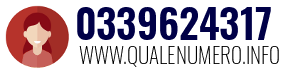 Numero di telefono 0339624317 0339624317
