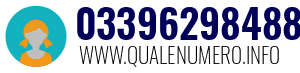 Numero di telefono 03396298488 03396298488