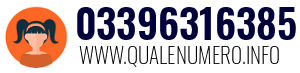Numero di telefono 03396316385 03396316385