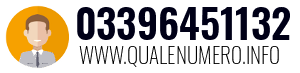 Numero di telefono 03396451132 03396451132