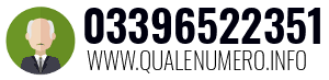 Numero di telefono 03396522351 03396522351