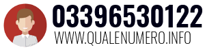 Numero di telefono 03396530122 03396530122