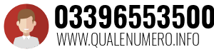 Numero di telefono 03396553500 03396553500