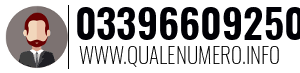 Numero di telefono 03396609250 03396609250