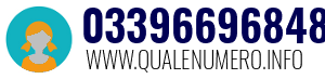 Numero di telefono 03396696848 03396696848