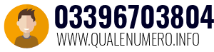 Numero di telefono 03396703804 03396703804