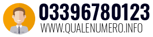 Numero di telefono 03396780123 03396780123