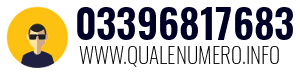 Numero di telefono 03396817683 03396817683