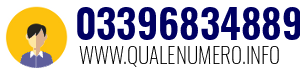 Numero di telefono 03396834889 03396834889