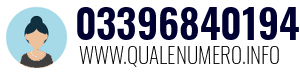 Numero di telefono 03396840194 03396840194