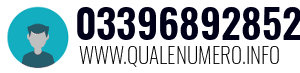 Numero di telefono 03396892852 03396892852