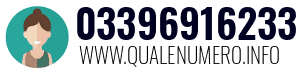 Numero di telefono 03396916233 03396916233