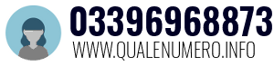 Numero di telefono 03396968873 03396968873