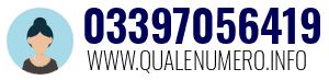 Numero di telefono 03397056419 03397056419