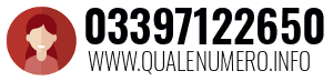 Numero di telefono 03397122650 03397122650