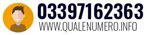 Numero di telefono 03397162363 03397162363