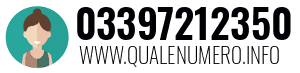 Numero di telefono 03397212350 03397212350