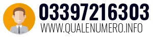 Numero di telefono 03397216303 03397216303