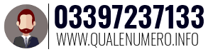 Numero di telefono 03397237133 03397237133