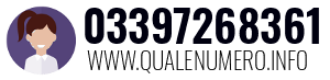 Numero di telefono 03397268361 03397268361