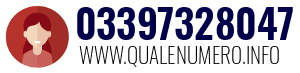 Numero di telefono 03397328047 03397328047