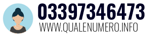 Numero di telefono 03397346473 03397346473