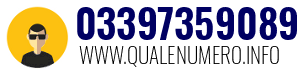 Numero di telefono 03397359089 03397359089