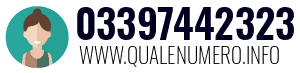 Numero di telefono 03397442323 03397442323