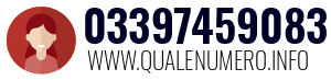 Numero di telefono 03397459083 03397459083