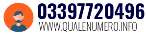 Numero di telefono 03397720496 03397720496