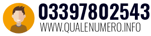 Numero di telefono 03397802543 03397802543