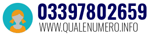 Numero di telefono 03397802659 03397802659