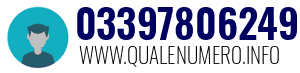 Numero di telefono 03397806249 03397806249