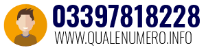 Numero di telefono 03397818228 03397818228