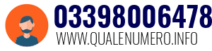 Numero di telefono 03398006478 03398006478