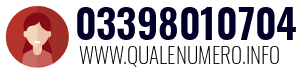 Numero di telefono 03398010704 03398010704