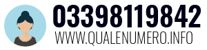 Numero di telefono 03398119842 03398119842