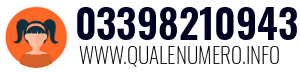 Numero di telefono 03398210943 03398210943