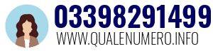 Numero di telefono 03398291499 03398291499