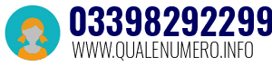 Numero di telefono 03398292299 03398292299