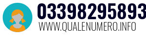 Numero di telefono 03398295893 03398295893