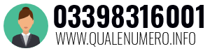 Numero di telefono 03398316001 03398316001