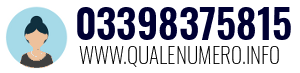 Numero di telefono 03398375815 03398375815