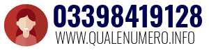 Numero di telefono 03398419128 03398419128