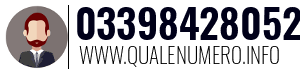 Numero di telefono 03398428052 03398428052