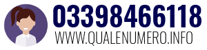 Numero di telefono 03398466118 03398466118