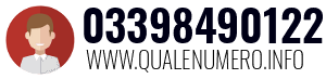 Numero di telefono 03398490122 03398490122