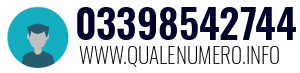 Numero di telefono 03398542744 03398542744